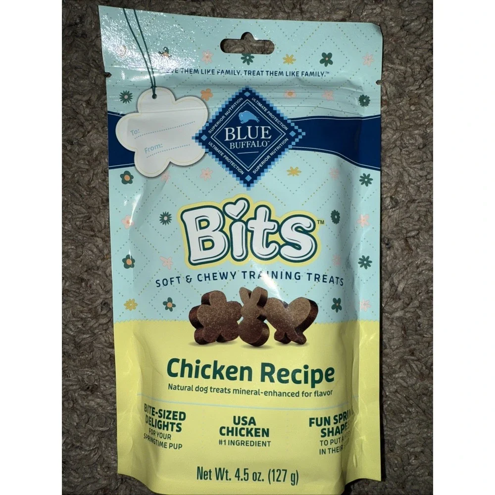 Blue Buffalo Bits Spring‎ Seasonal Chicken Flavor Training Dog Treats - 4.5oz
